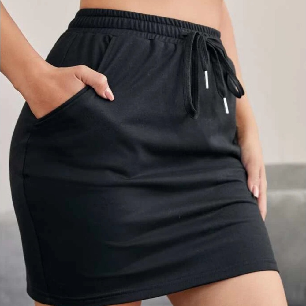 Women’s drawstring skirt with pockets M